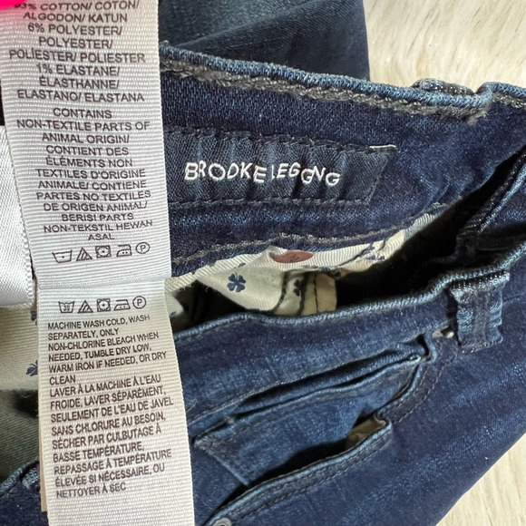 Lucky Brand Womens Brooke Jeggings Blue Stretch Dark High Rise Denim 10/30 New - Picture 6 of 9